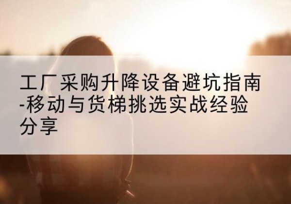 双鸭山移动式升降机怎么选-工厂采购升降设备避坑指南-移动与货梯挑选实战经验分享