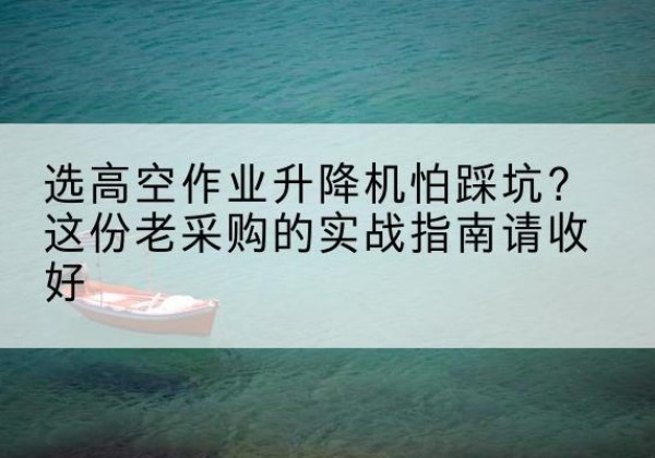 双鸭山高空作业升降机厂家推荐-选高空作业升降机怕踩坑？这份老采购的实战指南请收好